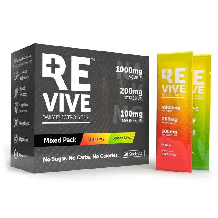 REVIVE Daily Electrolytes | 30s Raspberry & Lemon Lime