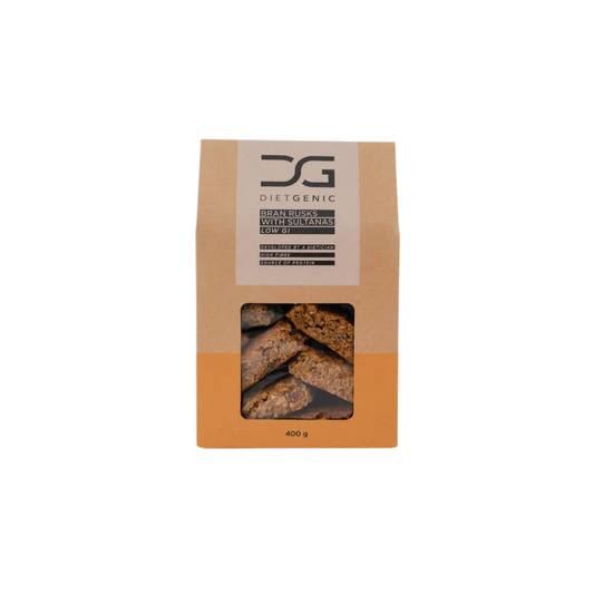 DietGenic Bran Rusks with Sultanas 400g