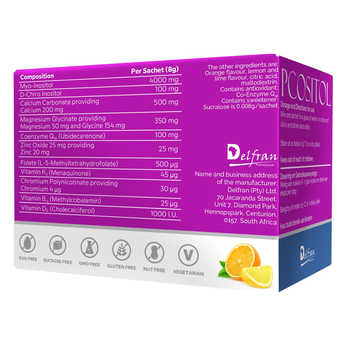 PCOSITOL - Orange & Lime