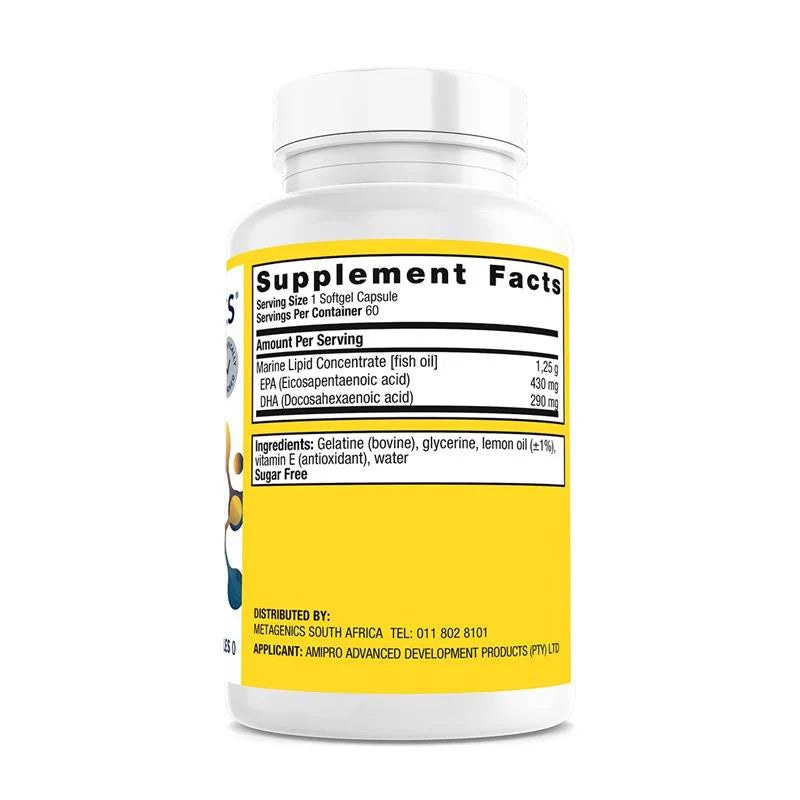 Omegagenics Omega3 720 Lemon 60's